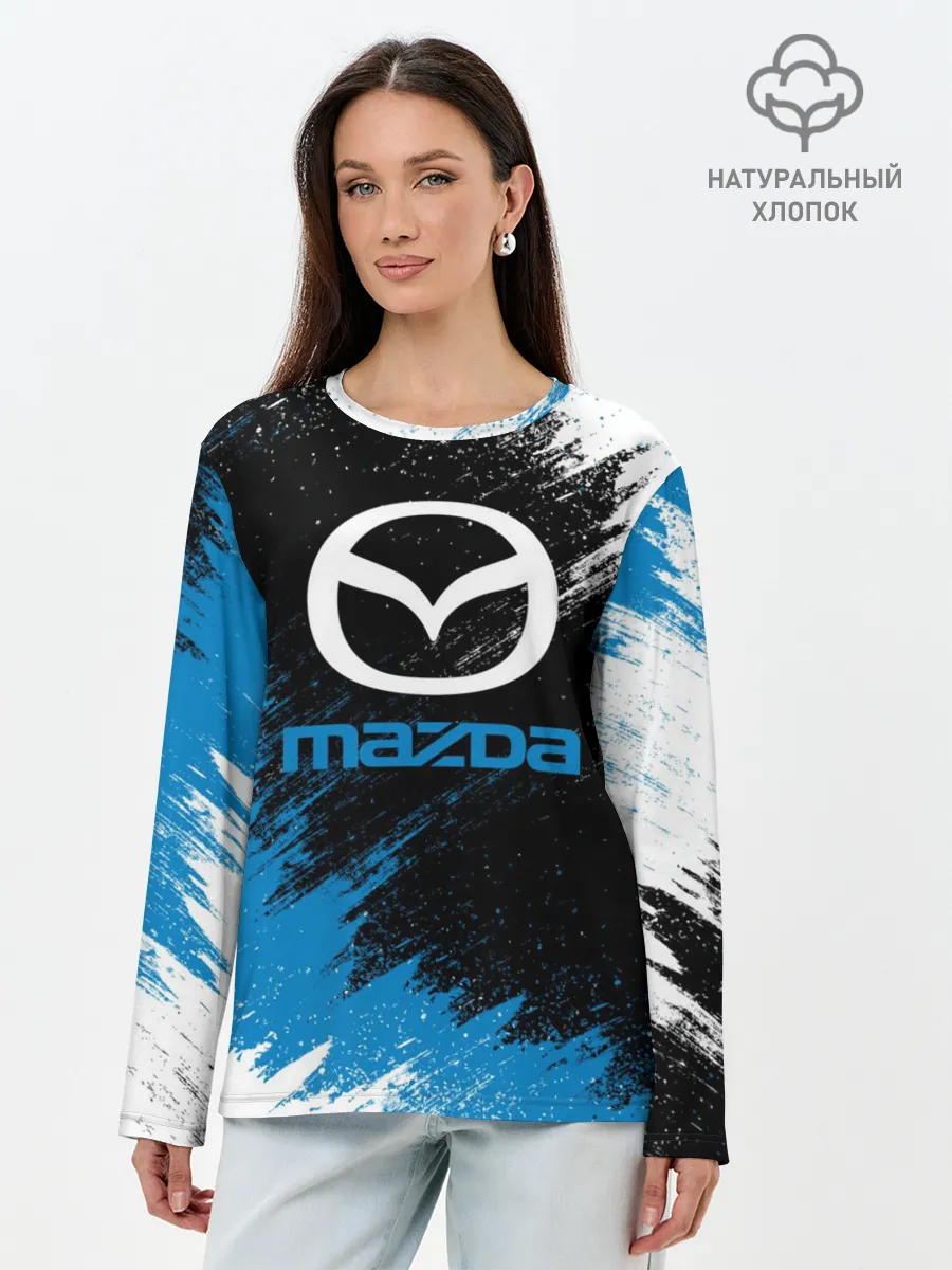 Лонгслив женский. Хлопок / MAZDA