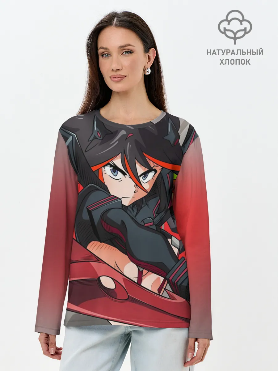 Лонгслив женский. Хлопок / Рюко