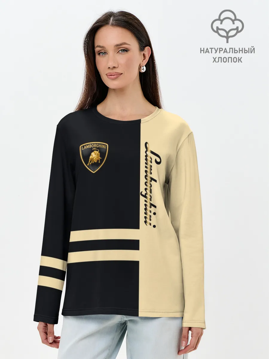 Лонгслив женский. Хлопок / Lamborghini