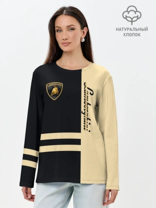 Лонгслив женский. Хлопок / Lamborghini