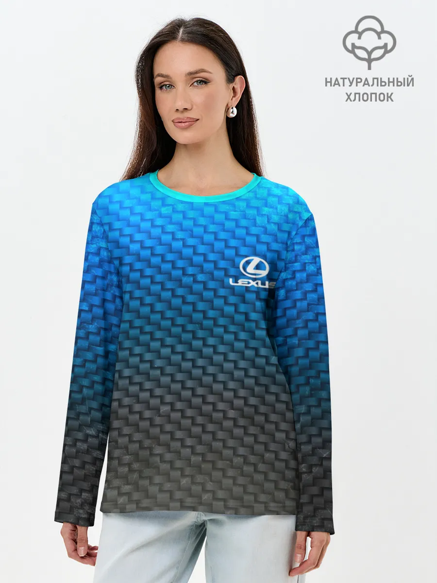 Лонгслив женский. Хлопок / LEXUS COLLECTION CARBON