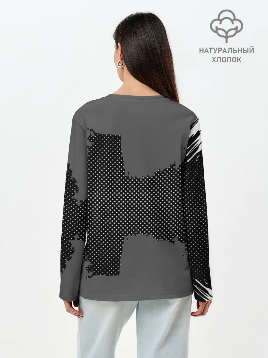 Лонгслив женский. Хлопок / BARCELONA SPORT GRAY