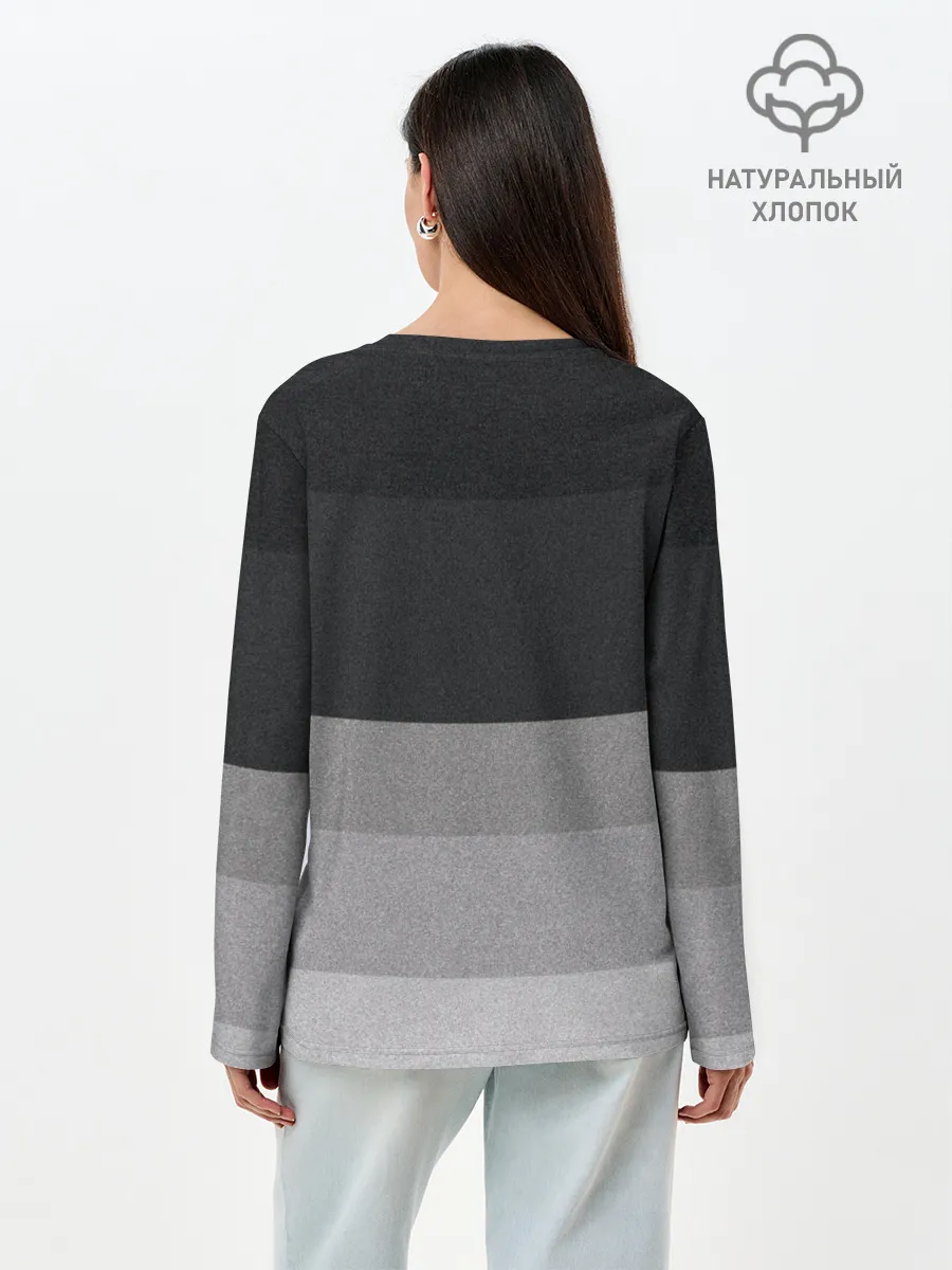 Лонгслив женский. Хлопок / Арсенал