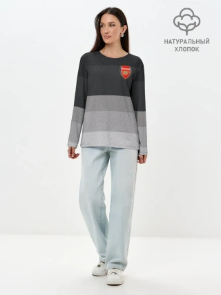 Лонгслив женский. Хлопок / Арсенал