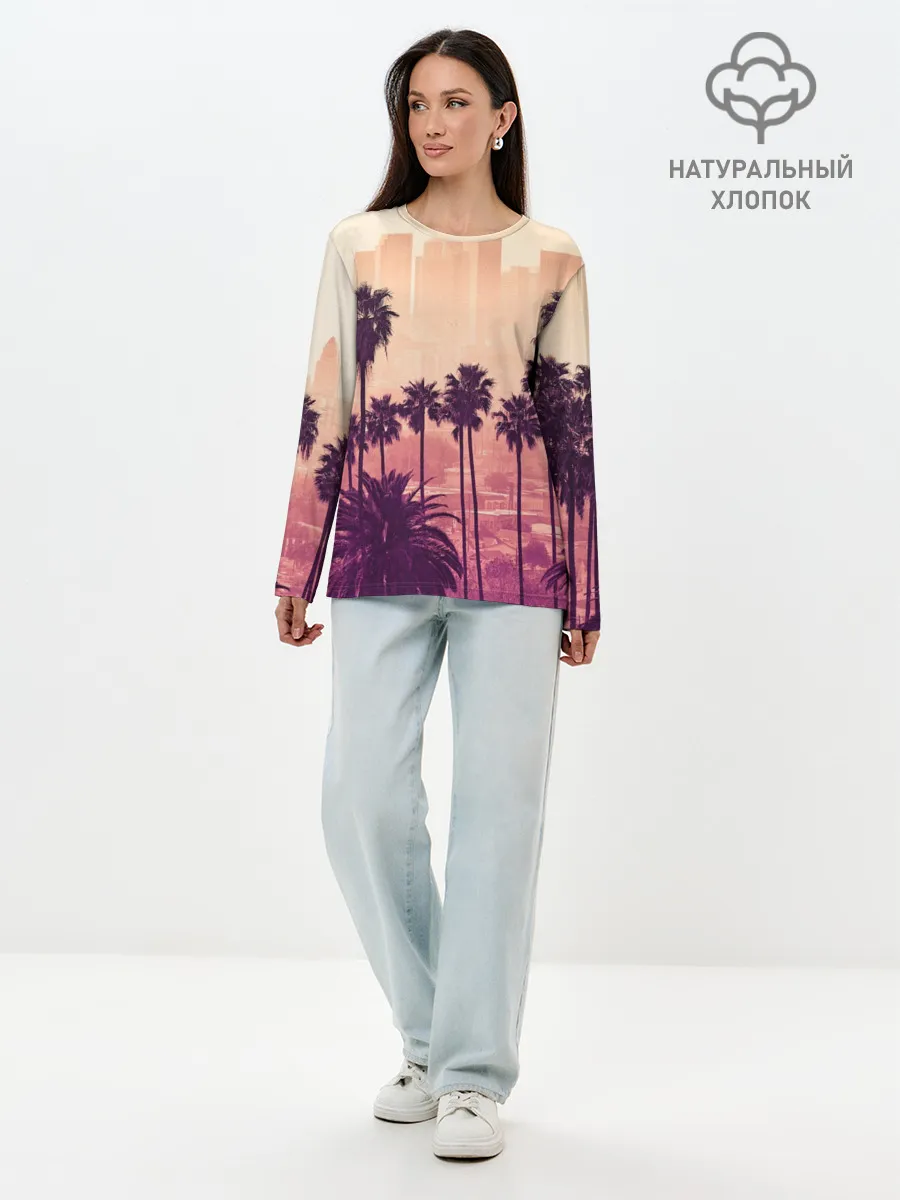 Лонгслив женский. Хлопок / Los Angeles