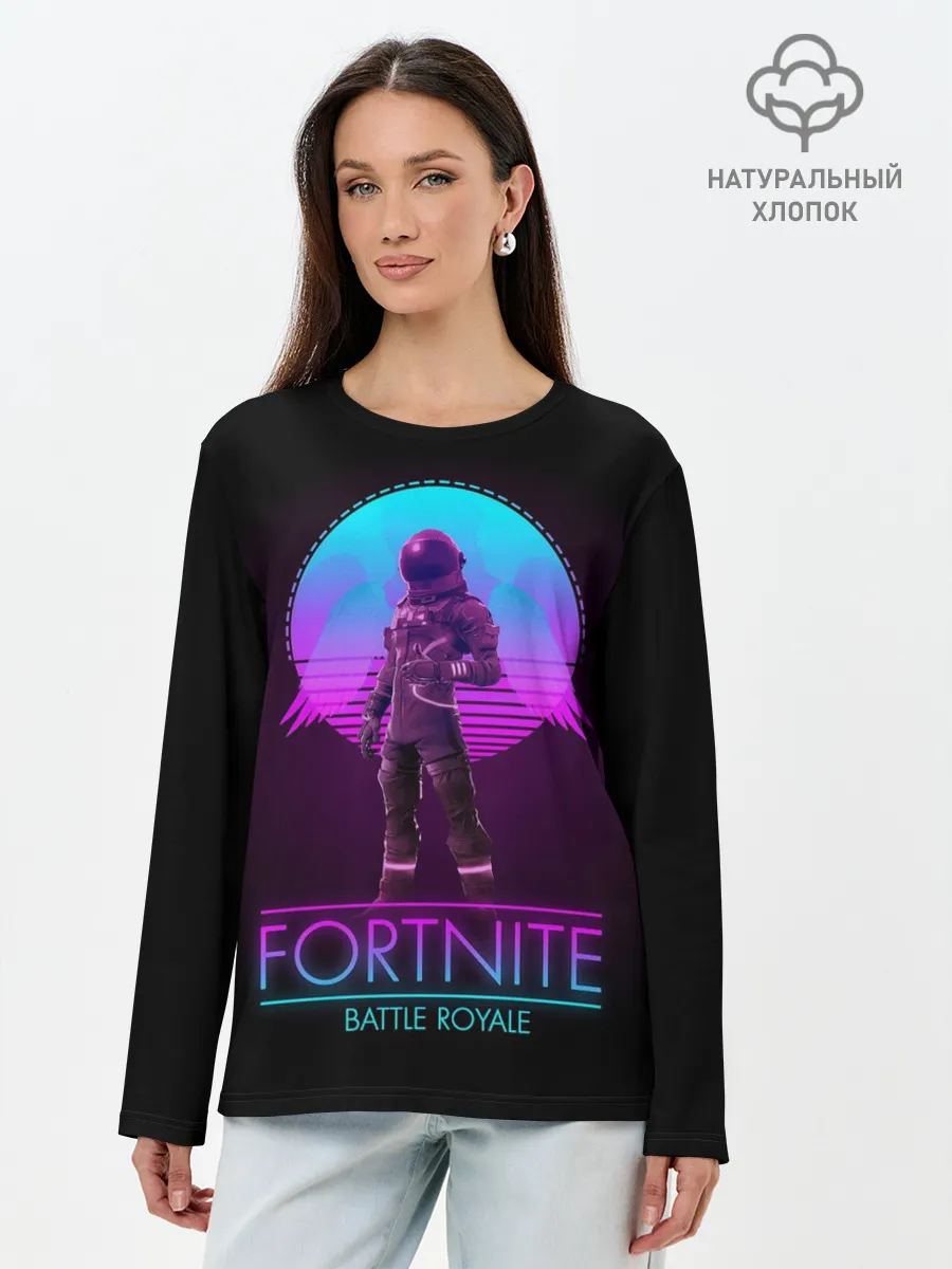 Лонгслив женский. Хлопок / Fortnite Battle Royale