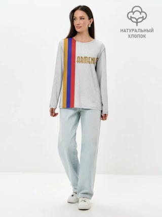 Лонгслив женский. Хлопок / Armenia 2
