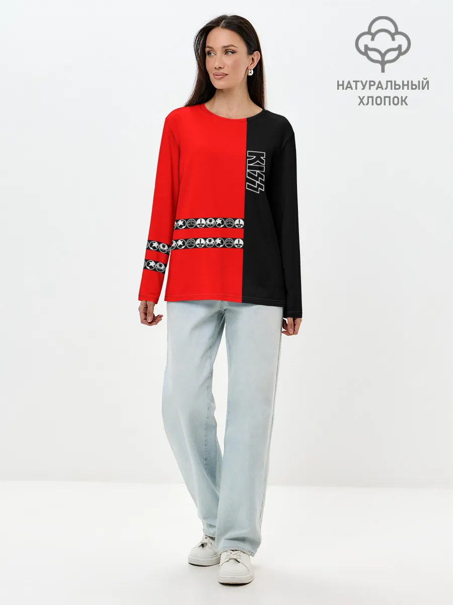 Лонгслив женский. Хлопок / Kiss