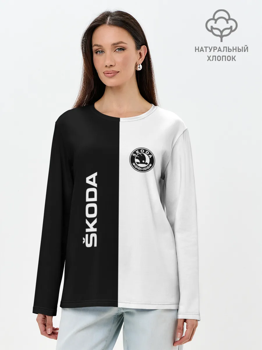 Лонгслив женский. Хлопок / Skoda Auto a.s.