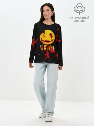 Лонгслив женский. Хлопок / Nirvana