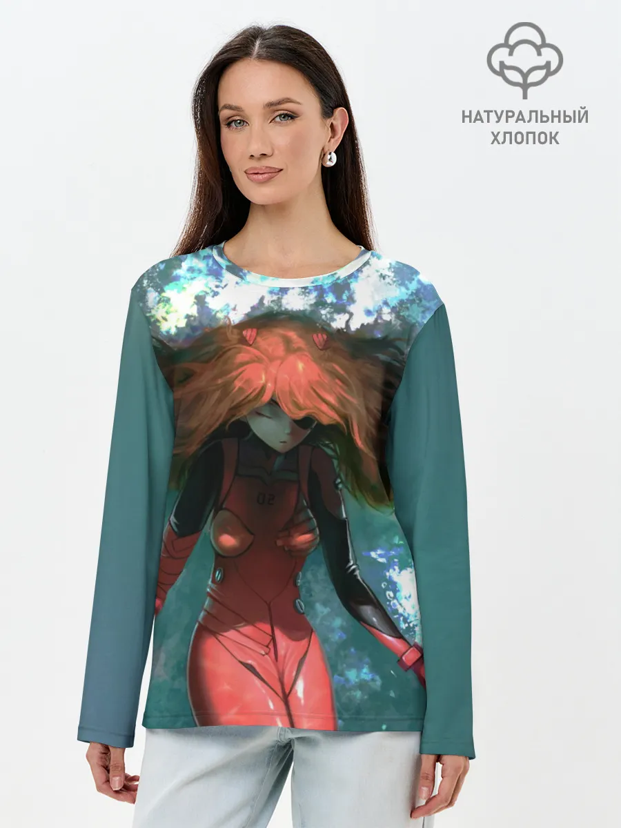 Лонгслив женский. Хлопок / Rei Ayanami