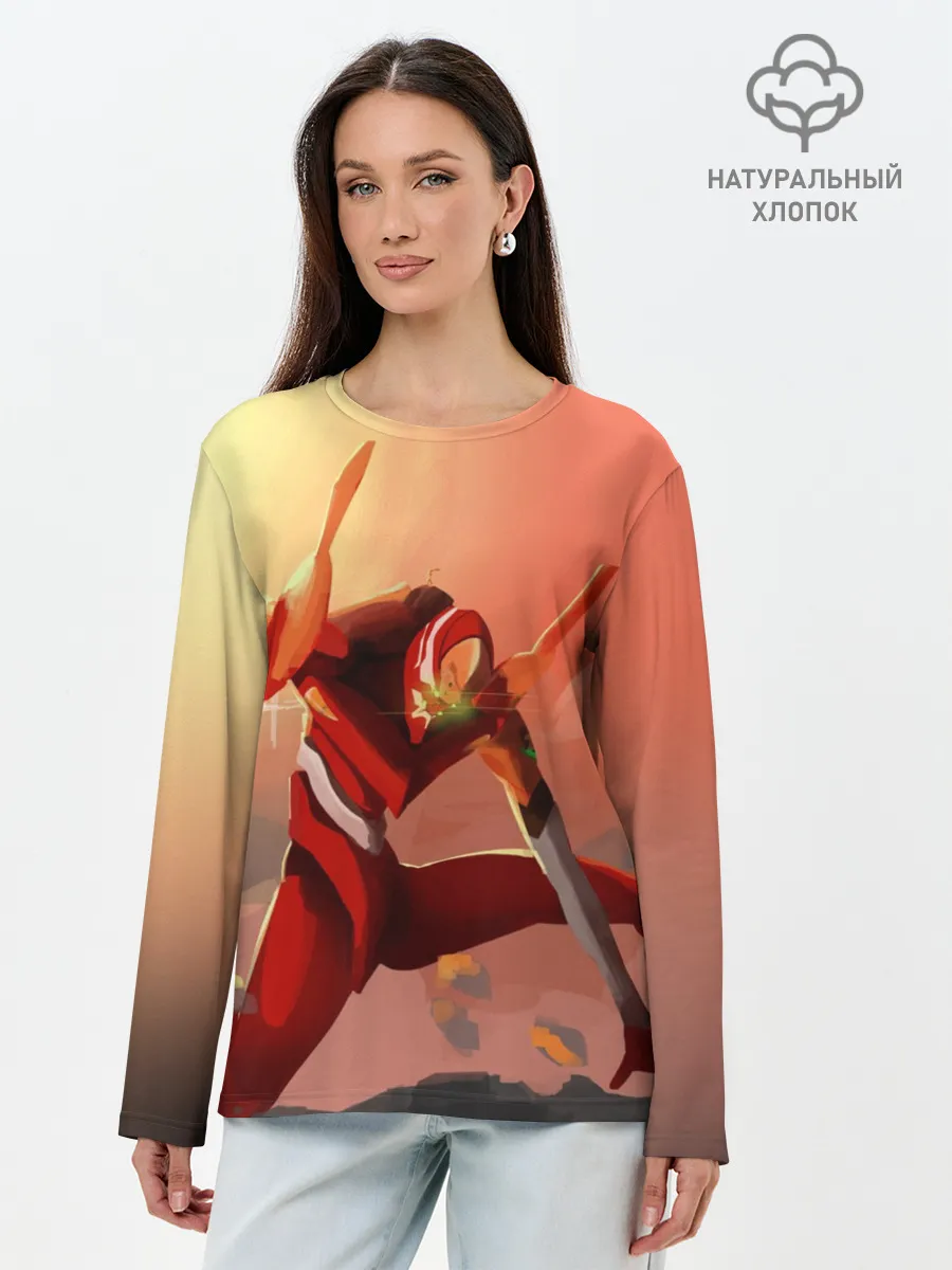 Лонгслив женский. Хлопок / Asuka Langley Soryu