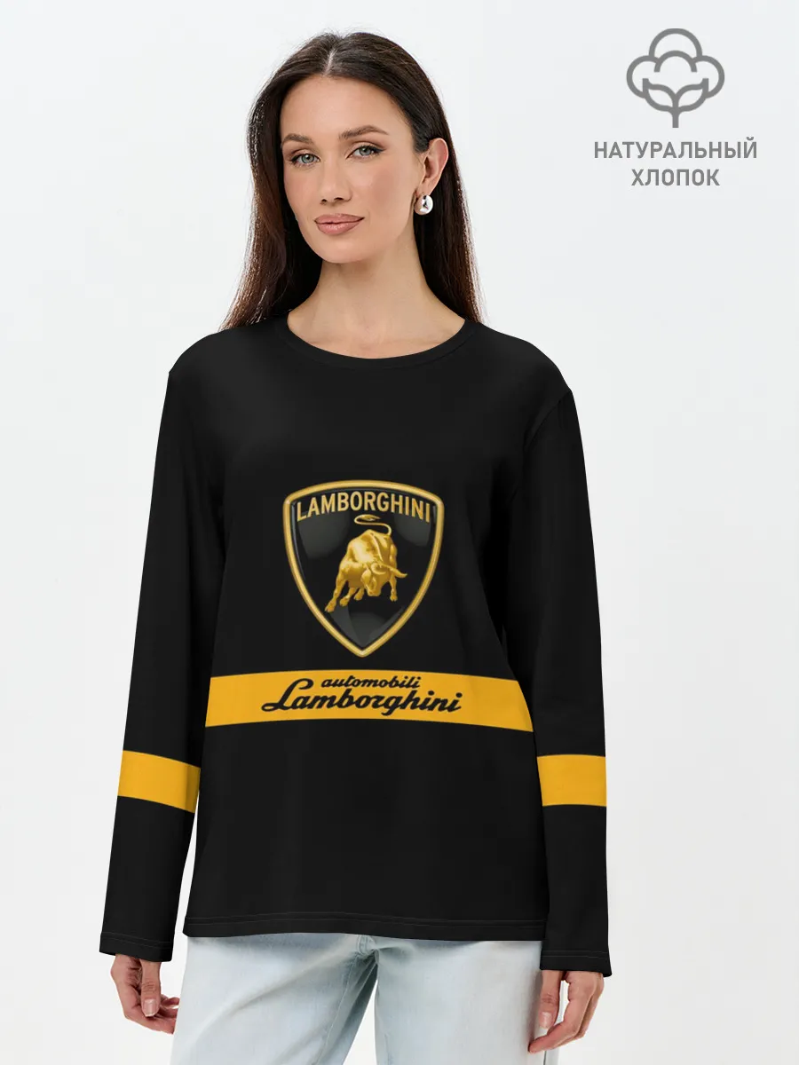 Лонгслив женский. Хлопок / Lamborghini Automobili S.p.A.