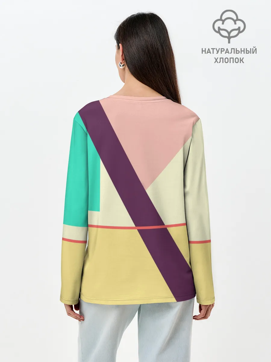 Лонгслив женский. Хлопок / Велосипед