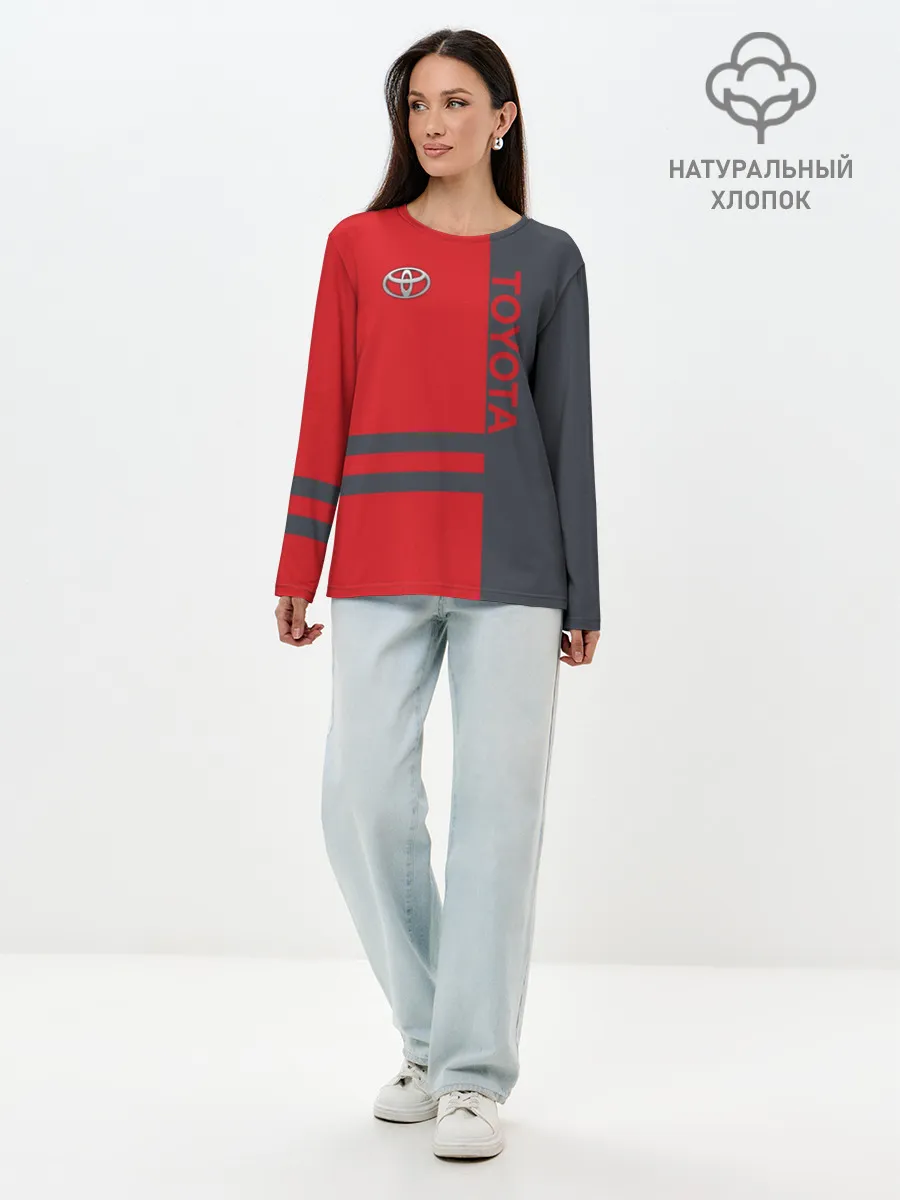 Лонгслив женский. Хлопок / Toyota
