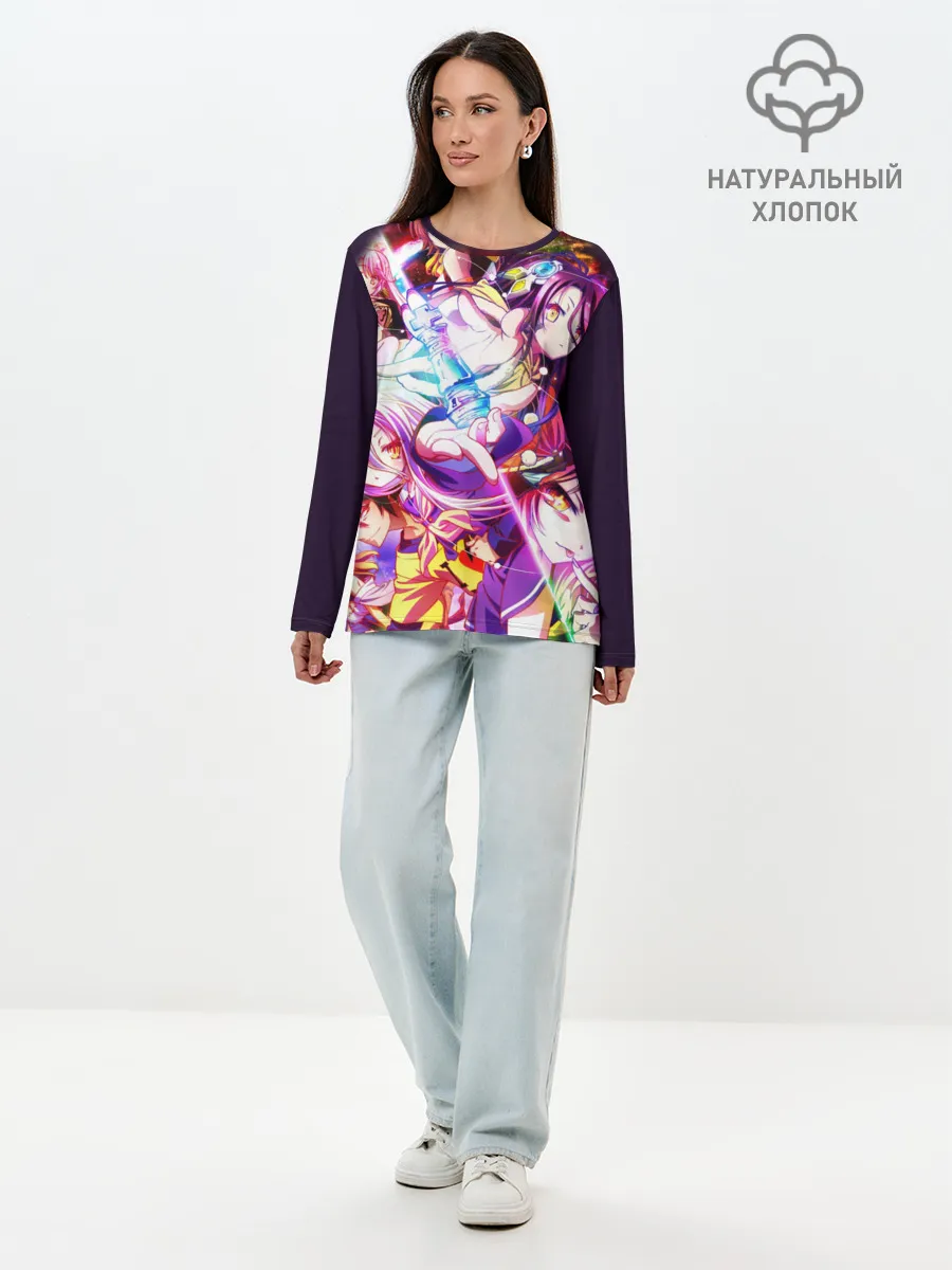 Лонгслив женский. Хлопок / Аниме ферзь