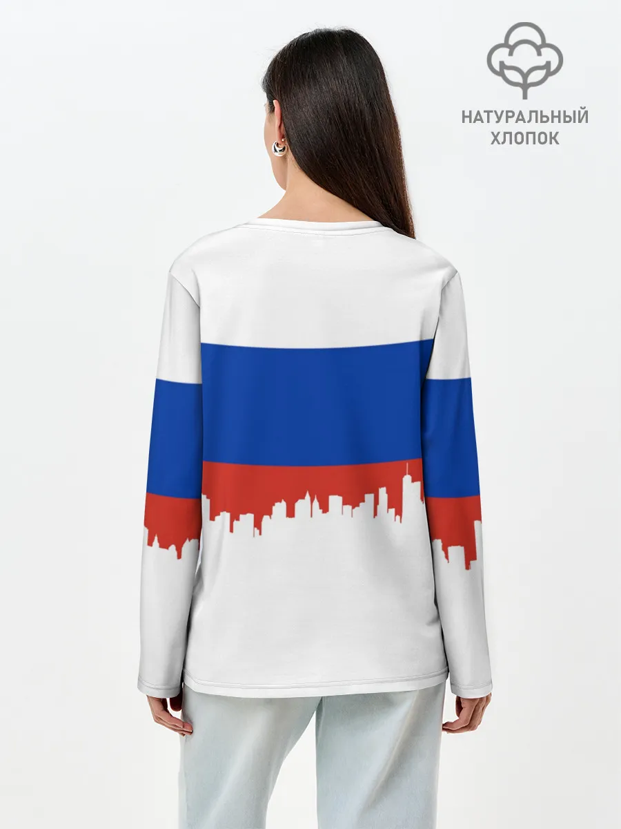 Лонгслив женский. Хлопок / IRKUTSK