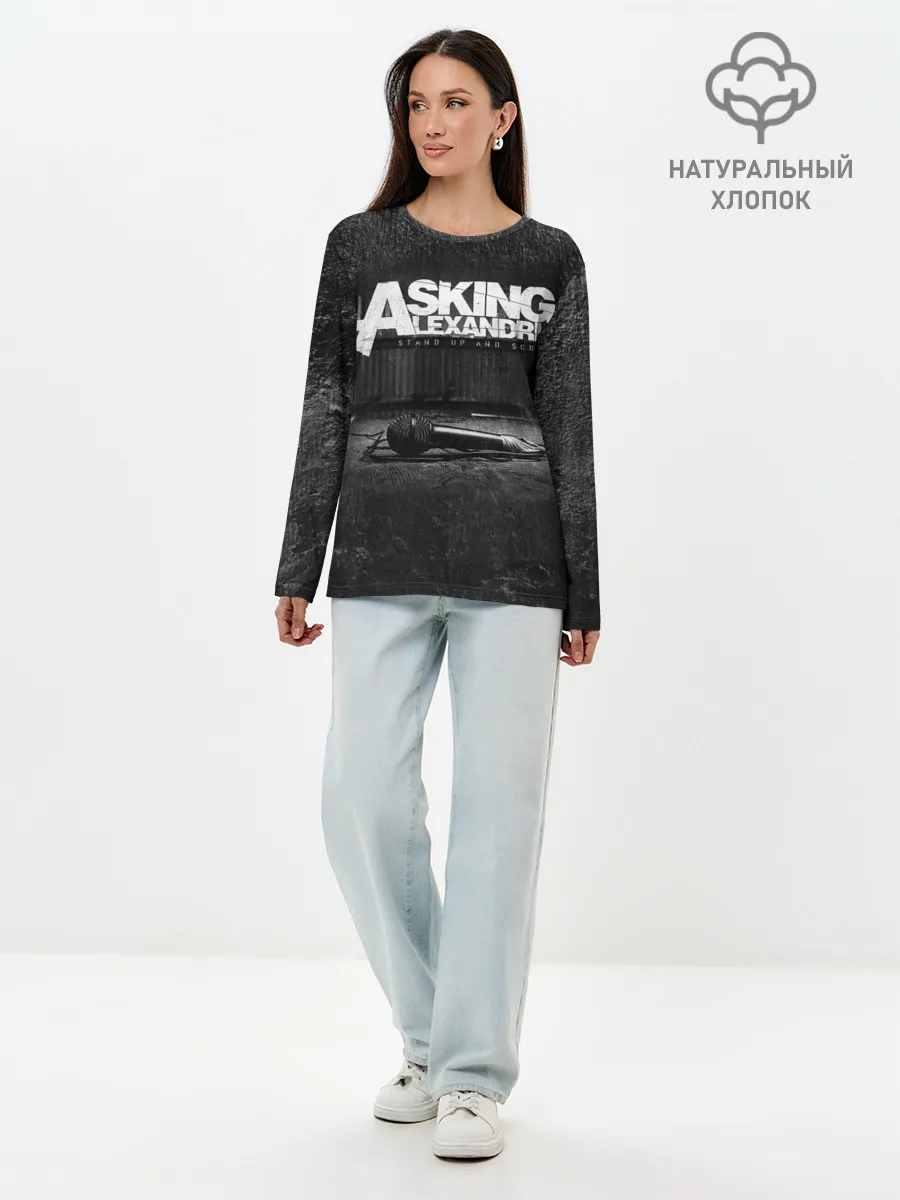 Лонгслив женский. Хлопок / Asking Alexandria