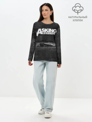 Лонгслив женский. Хлопок / Asking Alexandria