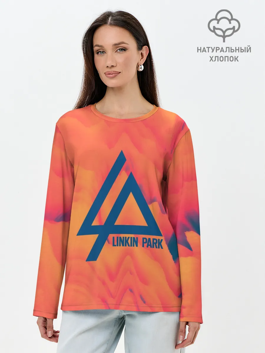 Лонгслив женский. Хлопок / LINKIN PARK