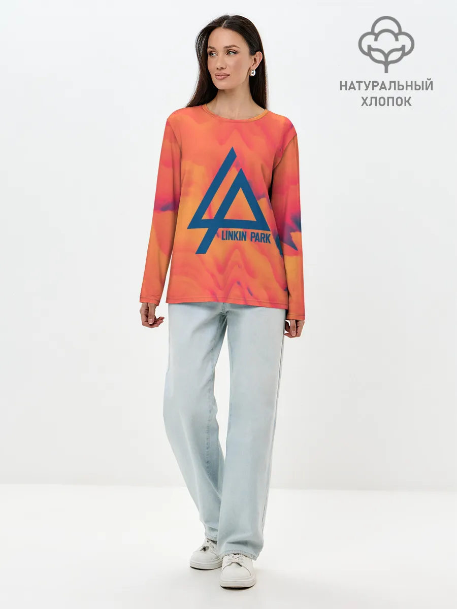 Лонгслив женский. Хлопок / LINKIN PARK