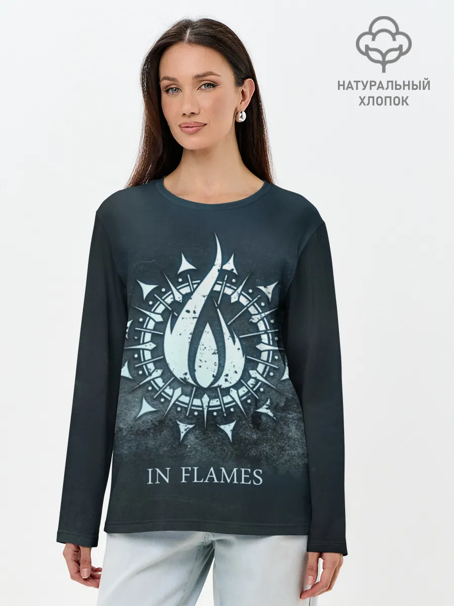 Лонгслив женский. Хлопок / In Flames