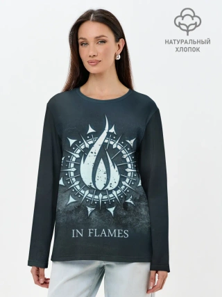 Лонгслив женский. Хлопок / In Flames