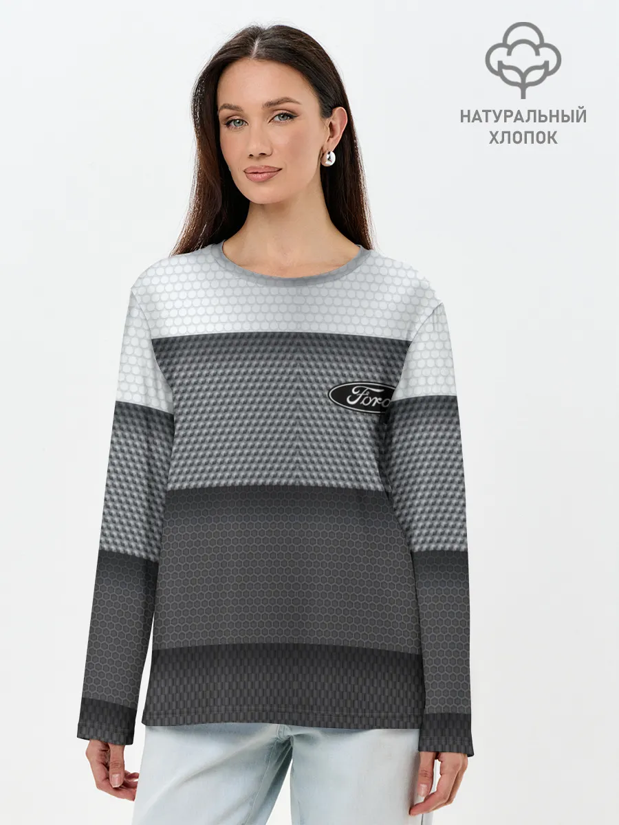 Лонгслив женский. Хлопок / Ford sport