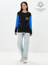 Лонгслив женский. Хлопок / Russia-sport collection BLUE