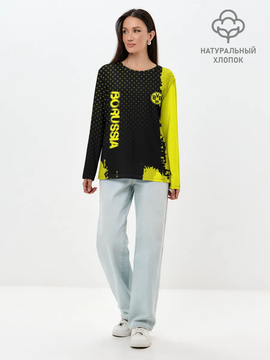 Лонгслив женский. Хлопок / Borussia sport