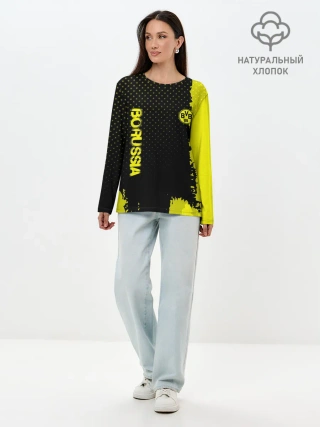 Лонгслив женский. Хлопок / Borussia sport