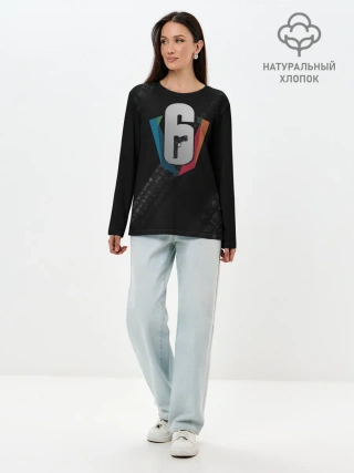 Лонгслив женский. Хлопок / RAINBOW SIX SIEGE CYBERSPORT