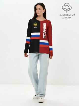 Лонгслив женский. Хлопок / TATARSTAN