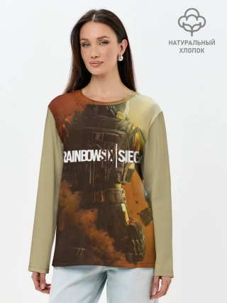 Лонгслив женский. Хлопок / RAINBOW SIX SIEGE OUTBREAK