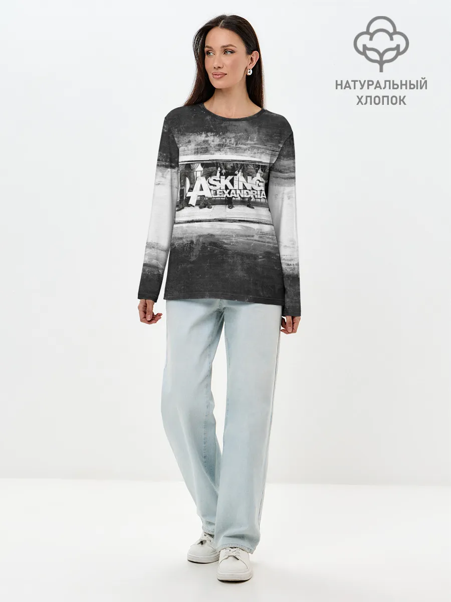 Лонгслив женский. Хлопок / Asking Alexandria