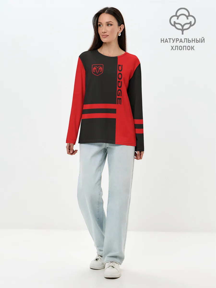 Лонгслив женский. Хлопок / Dodge