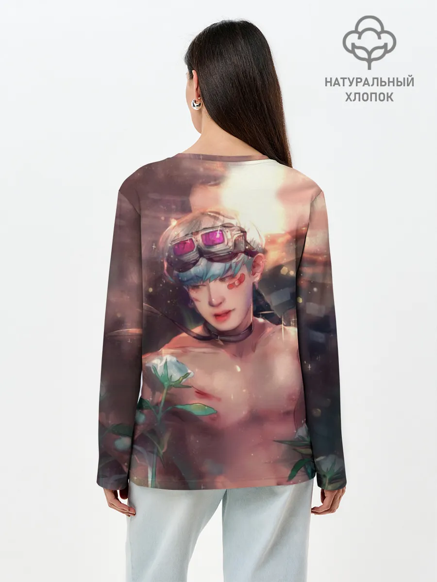 Лонгслив женский. Хлопок / Wonho_3