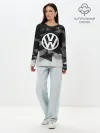 Лонгслив женский. Хлопок / Volkswagen sport geometry