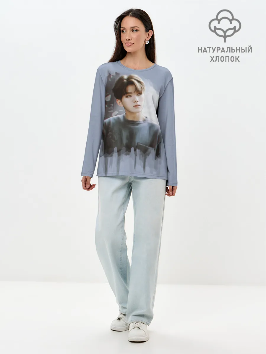 Лонгслив женский. Хлопок / Kihyun