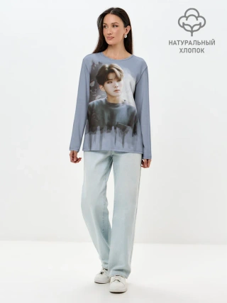 Лонгслив женский. Хлопок / Kihyun