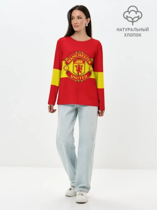 Лонгслив женский. Хлопок / Манчестер Юнайтед ФК