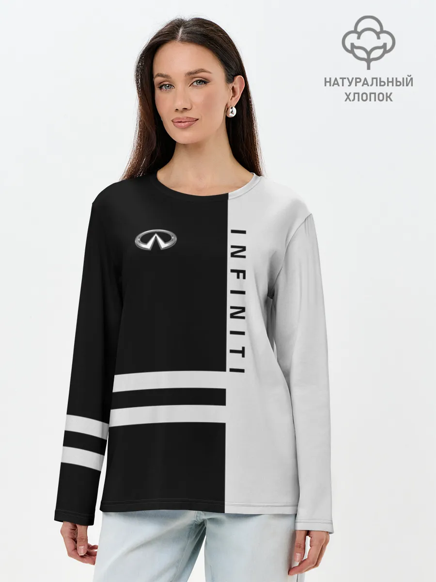 Лонгслив женский. Хлопок / Infiniti