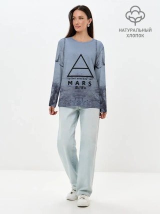Лонгслив женский. Хлопок / 30 Seconds to Mars