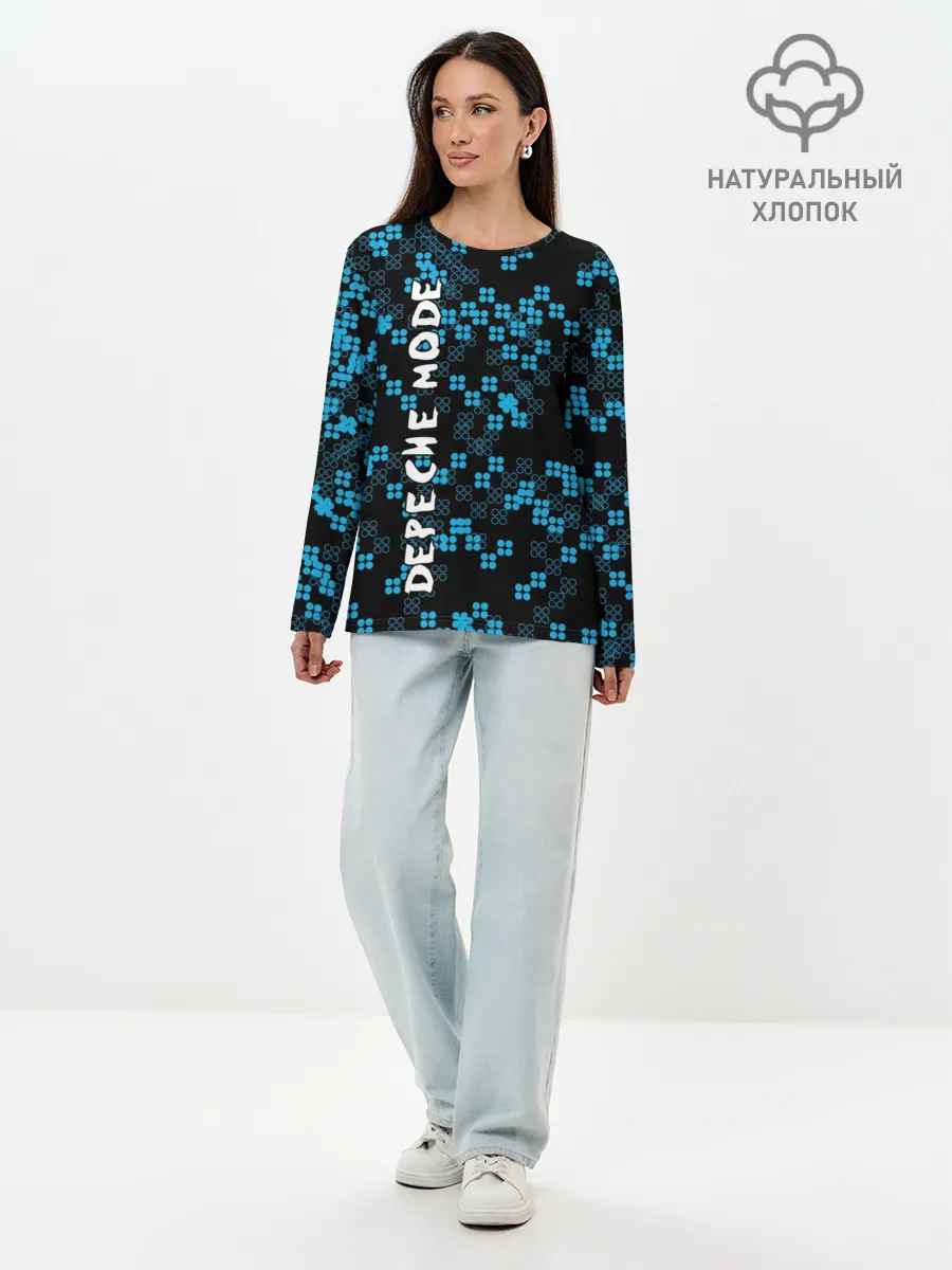 Лонгслив женский. Хлопок / Depeche Mode