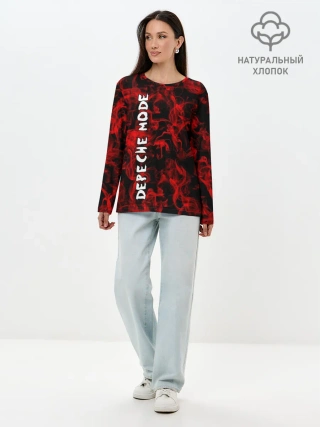 Лонгслив женский. Хлопок / Depeche Mode