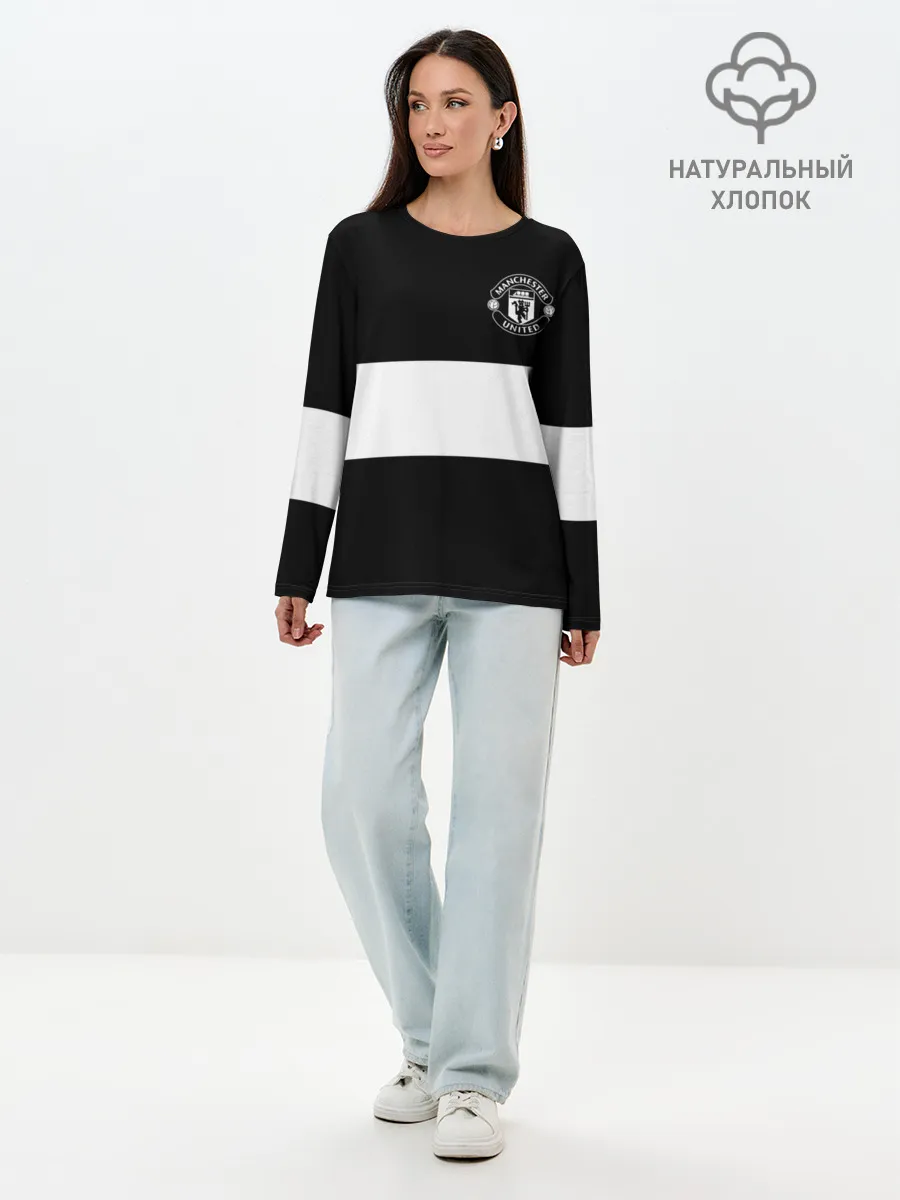Лонгслив женский. Хлопок / FC Manchester United