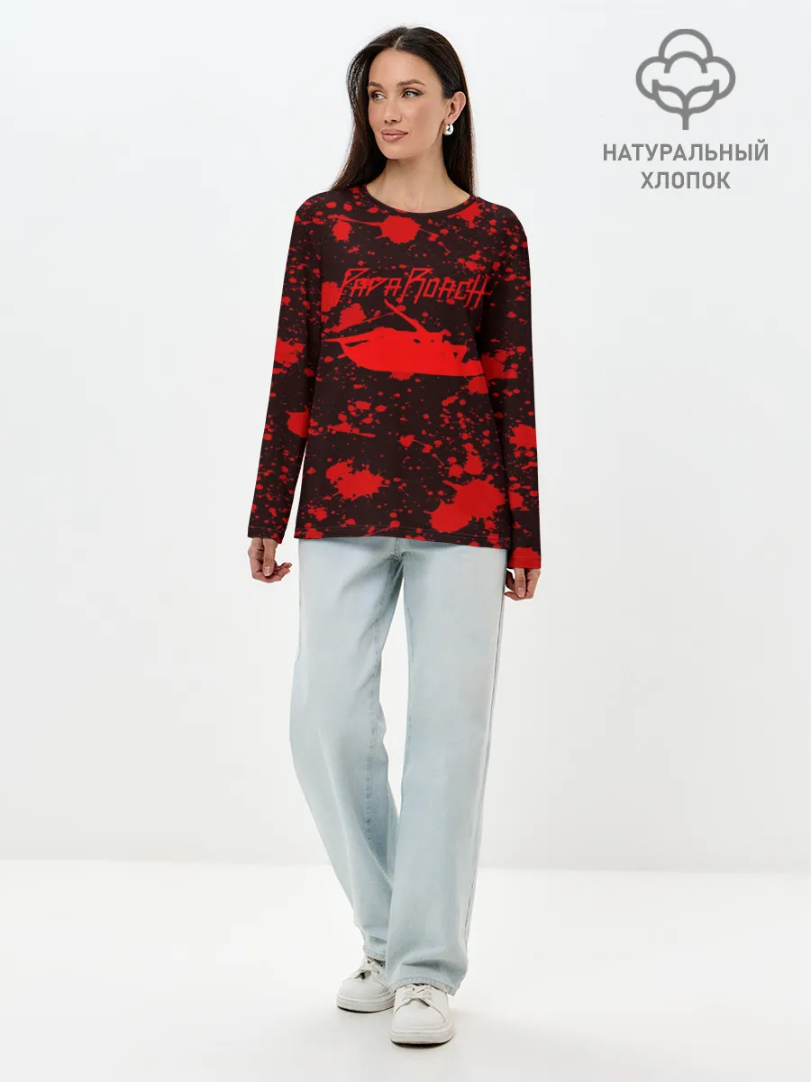 Лонгслив женский. Хлопок / Papa Roach