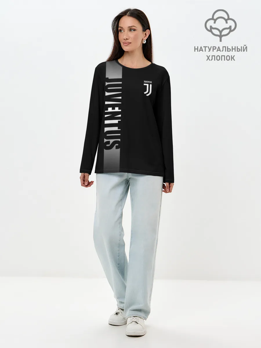 Лонгслив женский. Хлопок / JUVENTUS / ЮВЕНТУС