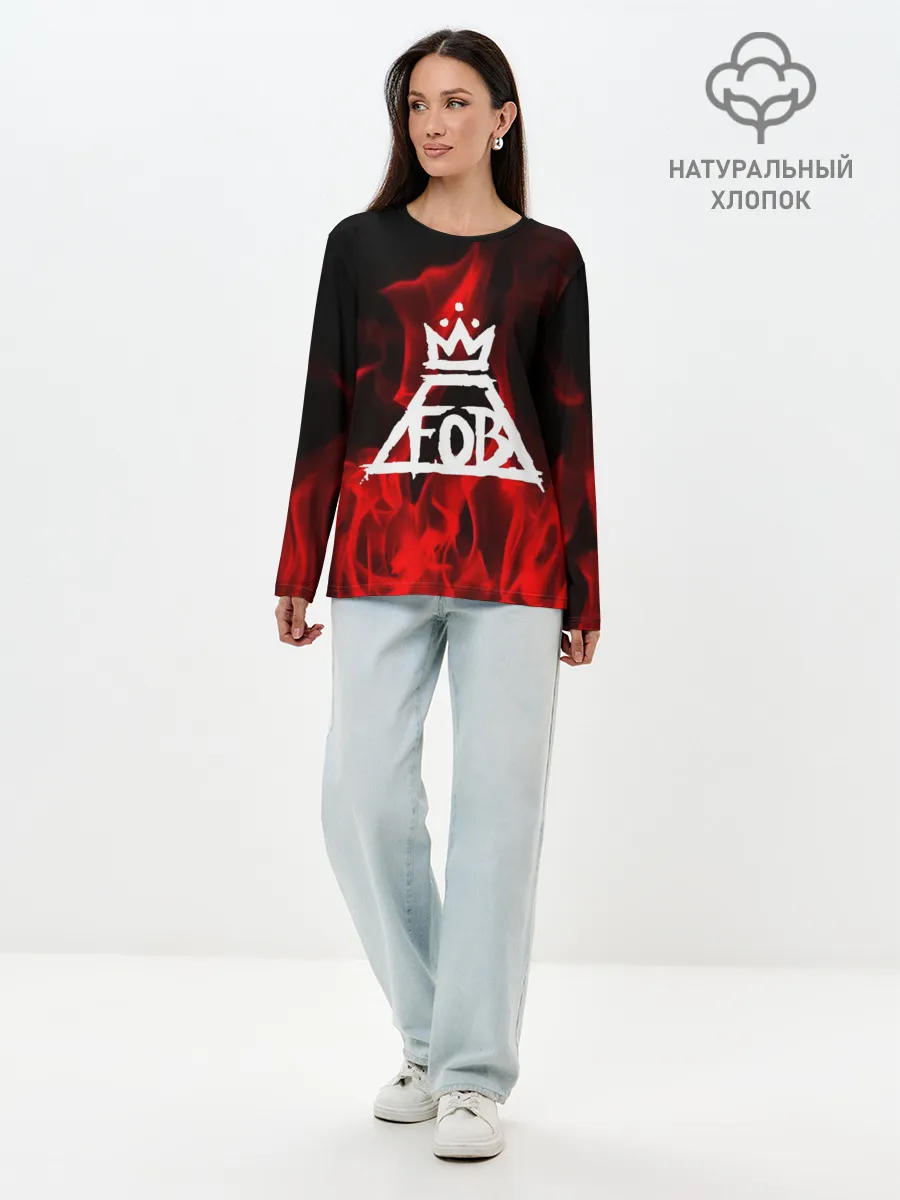 Лонгслив женский. Хлопок / Fall out Boy