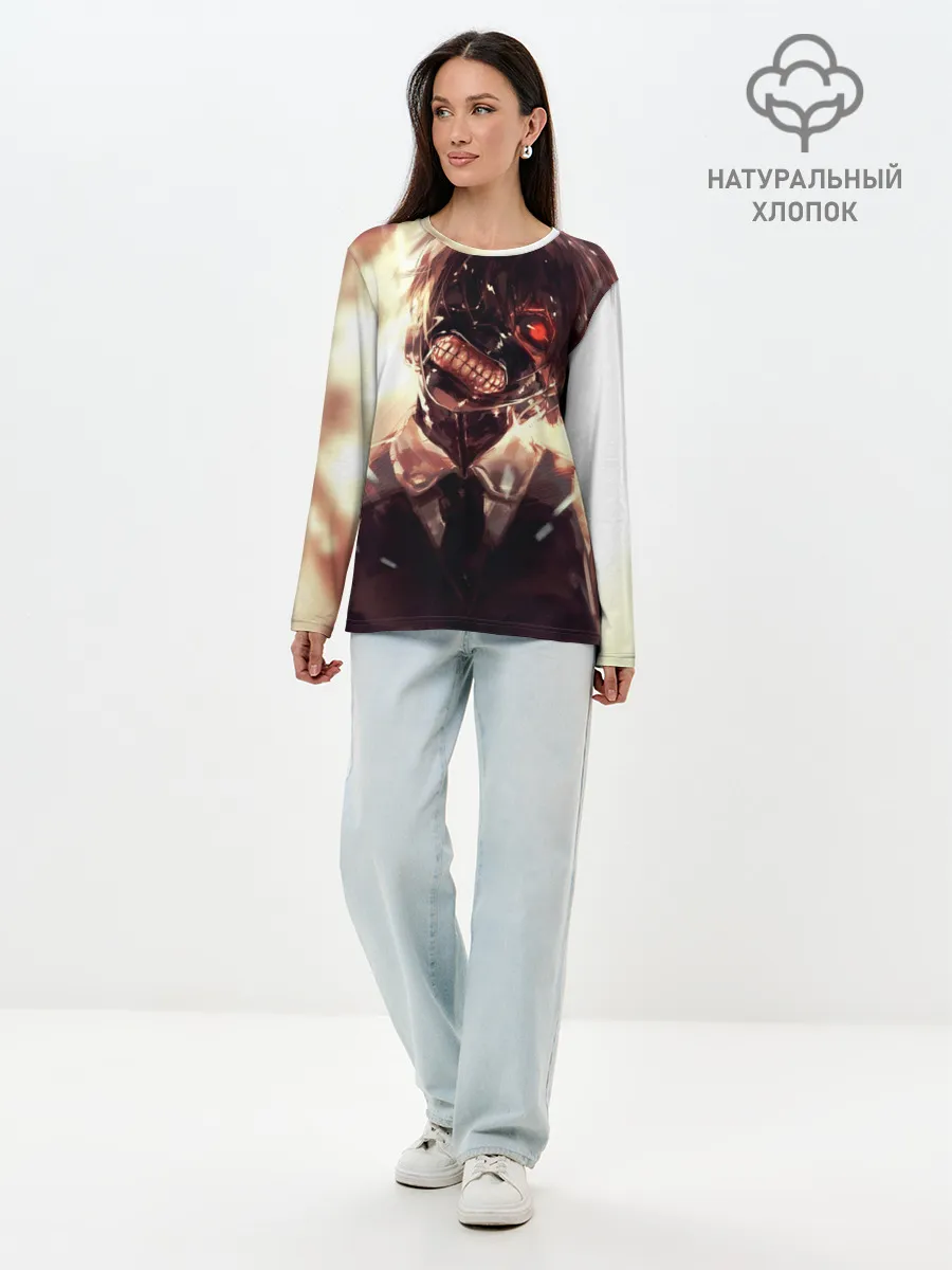 Лонгслив женский. Хлопок / Tokyo Ghoul